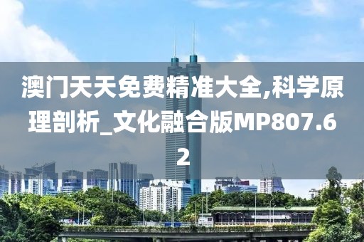 澳门天天免费精准大全,科学原理剖析_文化融合版MP807.62