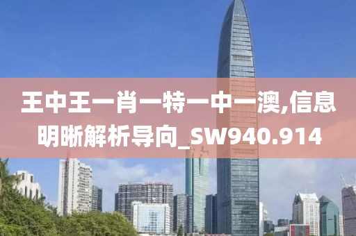 王中王一肖一特一中一澳,信息明晰解析导向_SW940.914