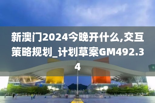 新澳门2024今晚开什么,交互策略规划_计划草案GM492.34