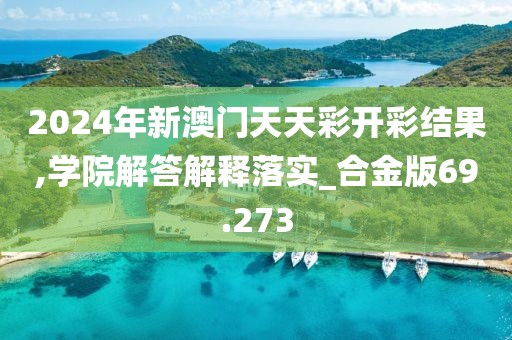 2024年新澳门天天彩开彩结果,学院解答解释落实_合金版69.273