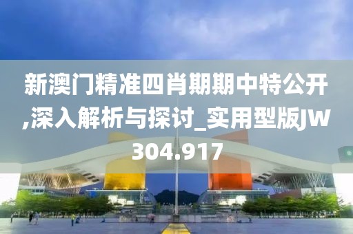 新澳门精准四肖期期中特公开,深入解析与探讨_实用型版JW304.917