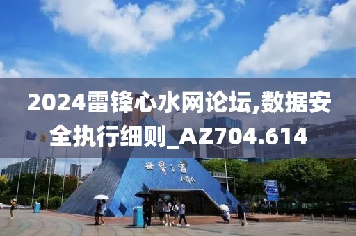 2024雷锋心水网论坛,数据安全执行细则_AZ704.614