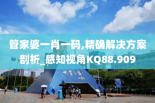 管家婆一肖一码,精确解决方案剖析_感知视角KQ88.909