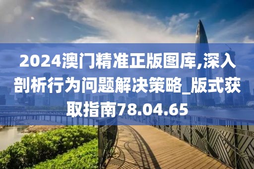 2024澳门精准正版图库,深入剖析行为问题解决策略_版式获取指南78.04.65
