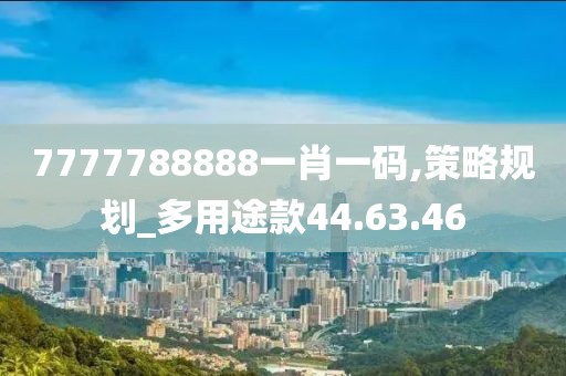 7777788888一肖一码,策略规划_多用途款44.63.46