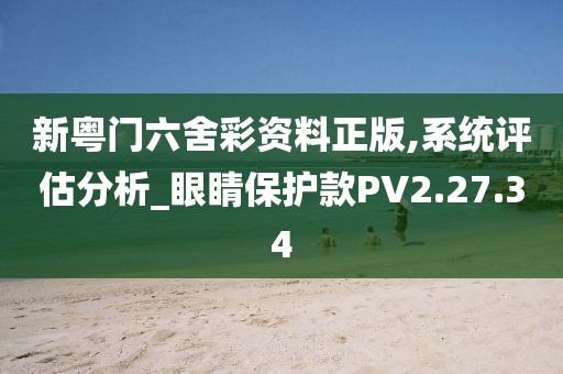 新粤门六舍彩资料正版,系统评估分析_眼睛保护款PV2.27.34