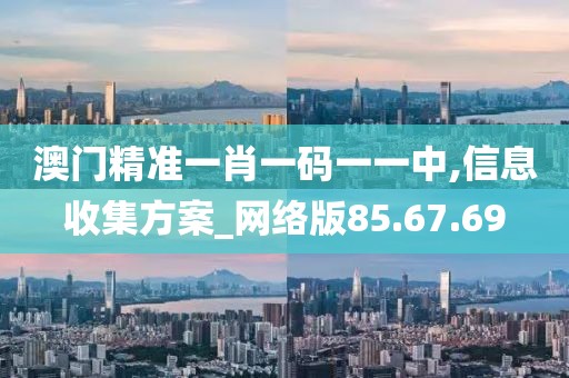 澳门精准一肖一码一一中,信息收集方案_网络版85.67.69