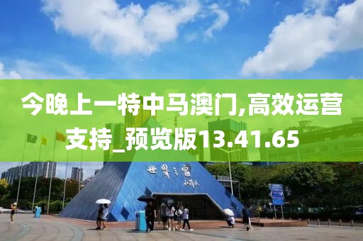 今晚上一特中马澳门,高效运营支持_预览版13.41.65
