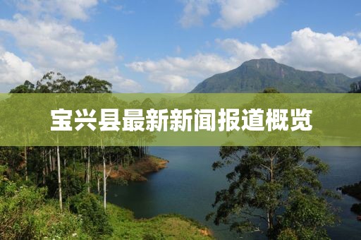 宝兴县最新新闻报道概览