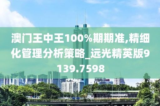 澳门王中王100%期期准,精细化管理分析策略_远光精英版9139.7598