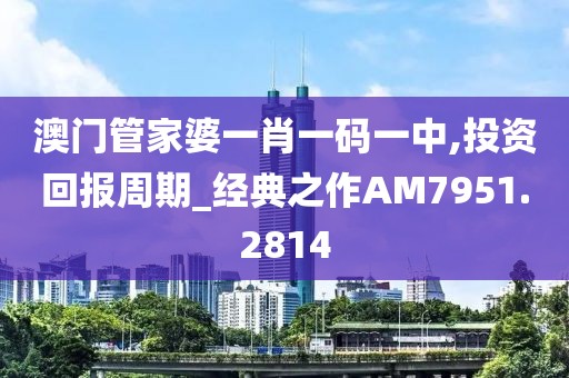 澳门管家婆一肖一码一中,投资回报周期_经典之作AM7951.2814