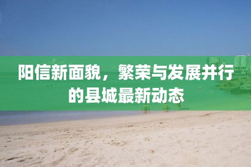 阳信新面貌，繁荣与发展并行的县城最新动态
