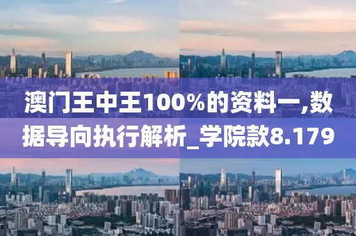 澳门王中王100%的资料一,数据导向执行解析_学院款8.179
