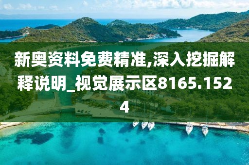新奥资料免费精准,深入挖掘解释说明_视觉展示区8165.1524