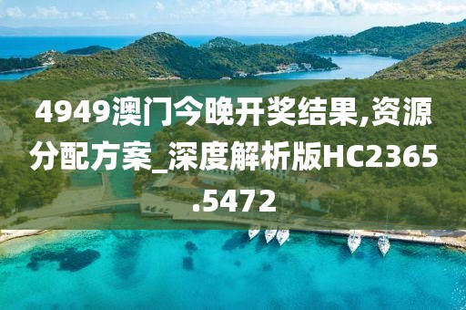 4949澳门今晚开奖结果,资源分配方案_深度解析版HC2365.5472