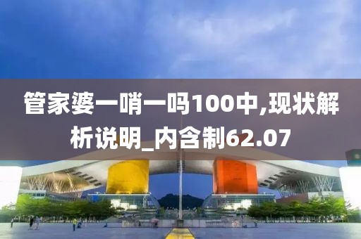 管家婆一哨一吗100中,现状解析说明_内含制62.07