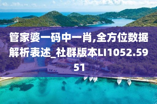 管家婆一码中一肖,全方位数据解析表述_社群版本LI1052.5951