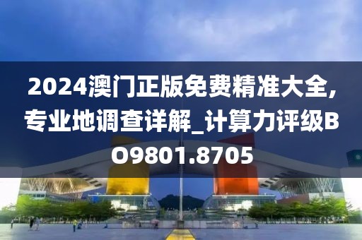 2024澳门正版免费精准大全,专业地调查详解_计算力评级BO9801.8705