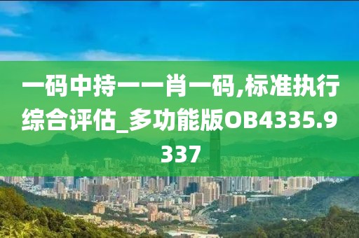 一码中持一一肖一码,标准执行综合评估_多功能版OB4335.9337
