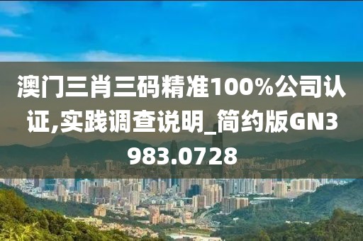 澳门三肖三码精准100%公司认证,实践调查说明_简约版GN3983.0728