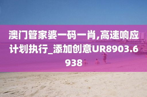 澳门管家婆一码一肖,高速响应计划执行_添加创意UR8903.6938