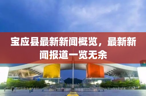 宝应县最新新闻概览，最新新闻报道一览无余