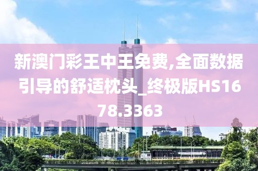 新澳门彩王中王免费,全面数据引导的舒适枕头_终极版HS1678.3363