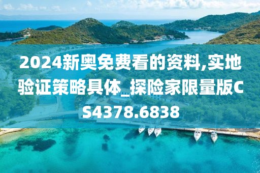 2024新奥免费看的资料,实地验证策略具体_探险家限量版CS4378.6838