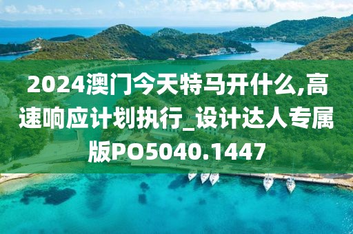 2024澳门今天特马开什么,高速响应计划执行_设计达人专属版PO5040.1447