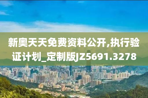 新奥天天免费资料公开,执行验证计划_定制版JZ5691.3278