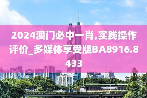 2024澳门必中一肖,实践操作评价_多媒体享受版BA8916.8433