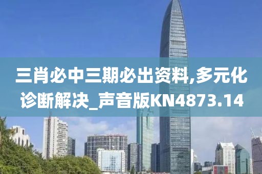 三肖必中三期必出资料,多元化诊断解决_声音版KN4873.14