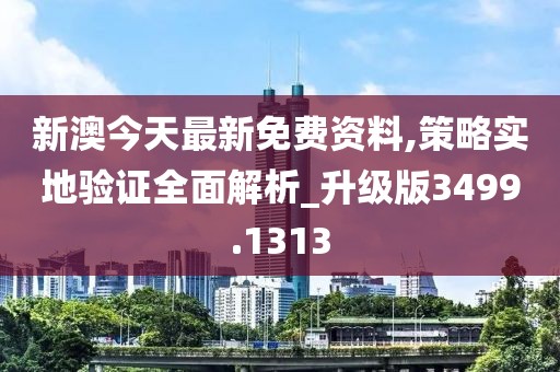 新澳今天最新免费资料,策略实地验证全面解析_升级版3499.1313