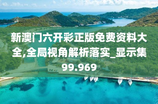 新澳门六开彩正版免费资料大全,全局视角解析落实_显示集99.969