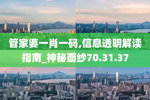 管家婆一肖一码,信息透明解读指南_神秘面纱70.31.37