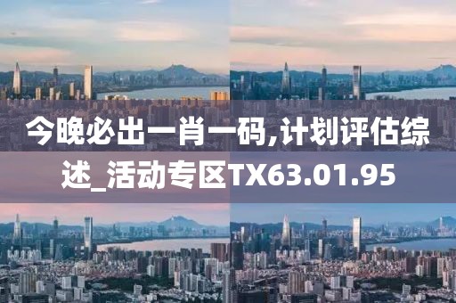 今晚必出一肖一码,计划评估综述_活动专区TX63.01.95