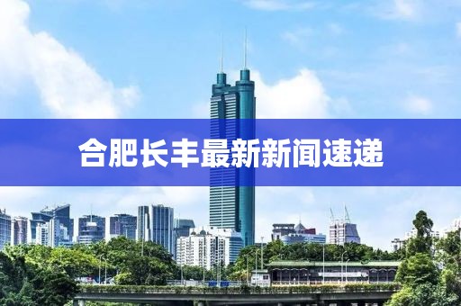 合肥长丰最新新闻速递