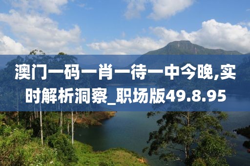 澳门一码一肖一待一中今晚,实时解析洞察_职场版49.8.95
