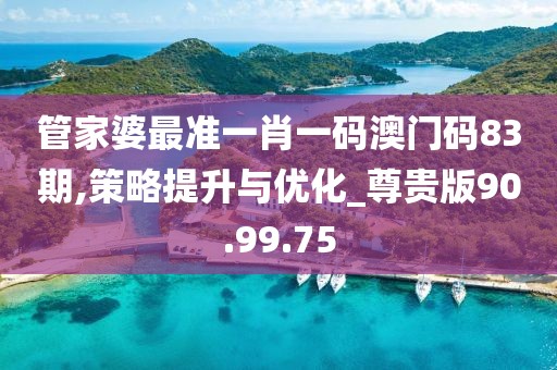 管家婆最准一肖一码澳门码83期,策略提升与优化_尊贵版90.99.75