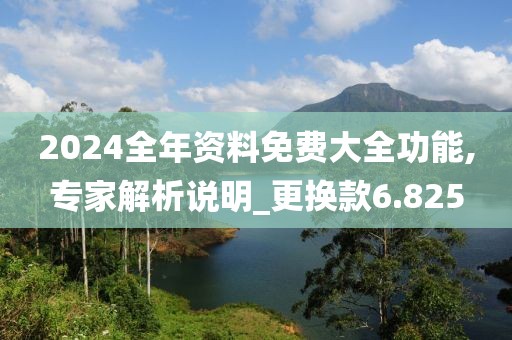 2024全年资料免费大全功能,专家解析说明_更换款6.825