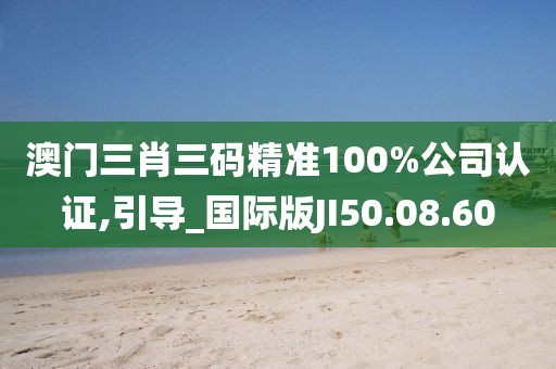 澳门三肖三码精准100%公司认证,引导_国际版JI50.08.60