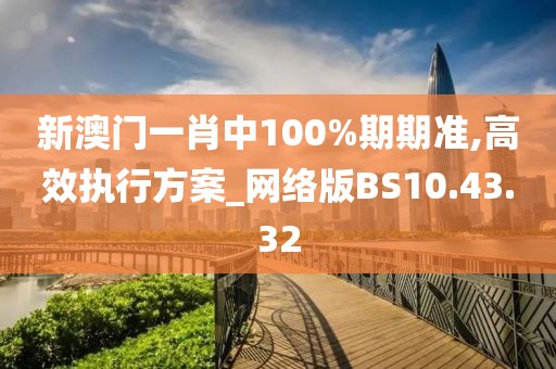 新澳门一肖中100%期期准,高效执行方案_网络版BS10.43.32