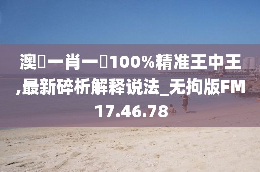 澳門一肖一碼100%精准王中王,最新碎析解释说法_无拘版FM17.46.78