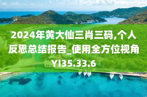 2024年黄大仙三肖三码,个人反思总结报告_使用全方位视角YI35.33.6