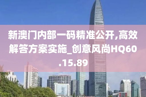 新澳门内部一码精准公开,高效解答方案实施_创意风尚HQ60.15.89