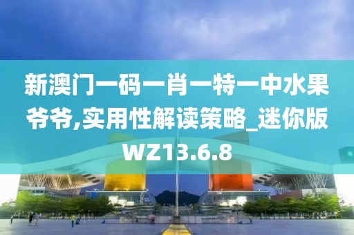 新澳门一码一肖一特一中水果爷爷,实用性解读策略_迷你版WZ13.6.8