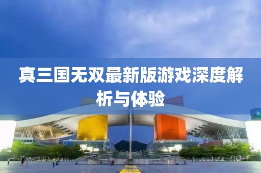 真三国无双最新版游戏深度解析与体验