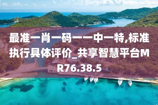 最准一肖一码一一中一特,标准执行具体评价_共享智慧平台MR76.38.5