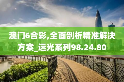 澳门6合彩,全面剖析精准解决方案_远光系列98.24.80