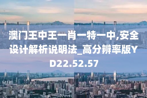 澳门王中王一肖一特一中,安全设计解析说明法_高分辨率版YD22.52.57